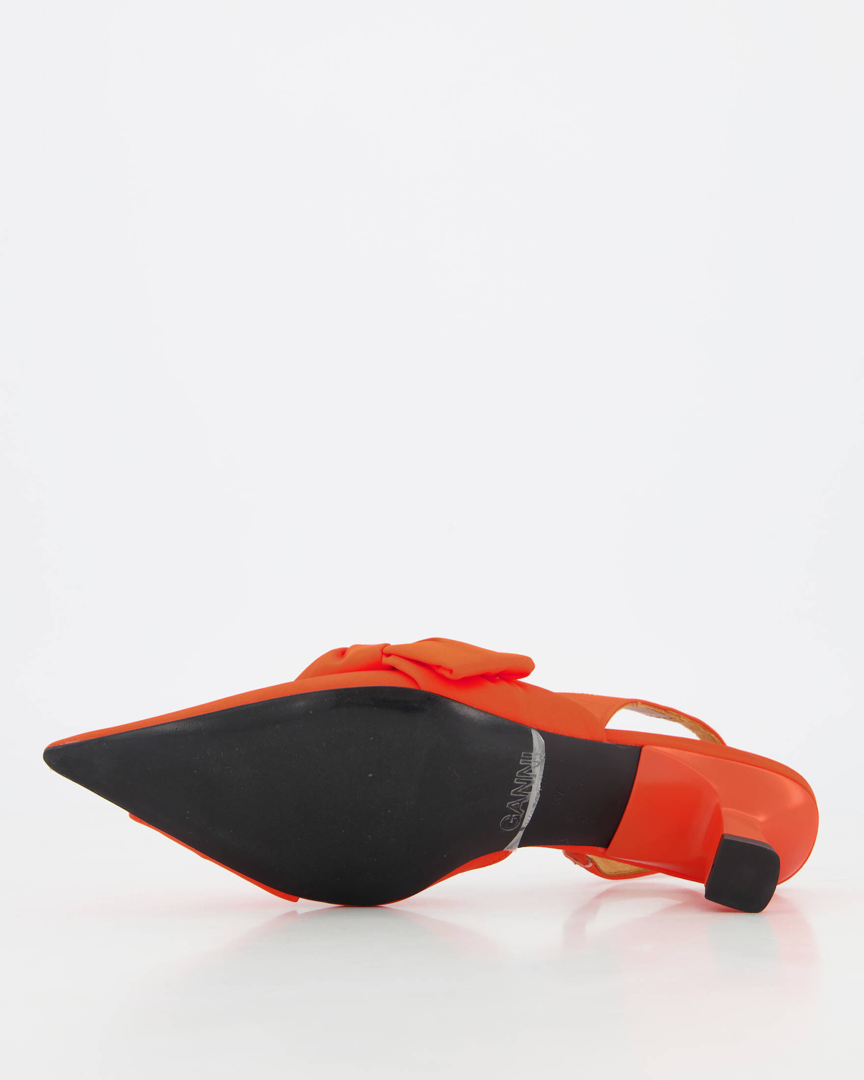 Ganni| Damen Slingback Pumps SOFT BOW KITTEN HEEL
