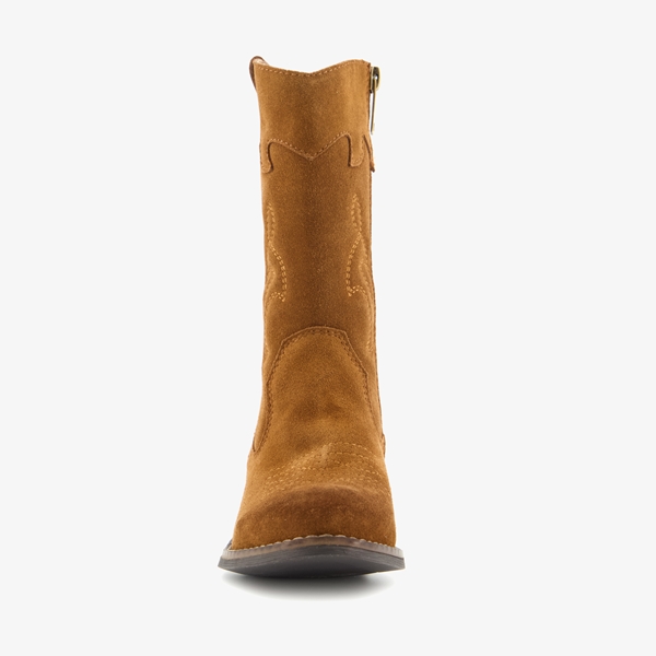 TwoDay leren meisjes western laarsjes cognac