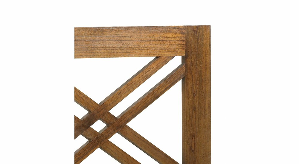 Tête de lit bois marron 100x3x140cm