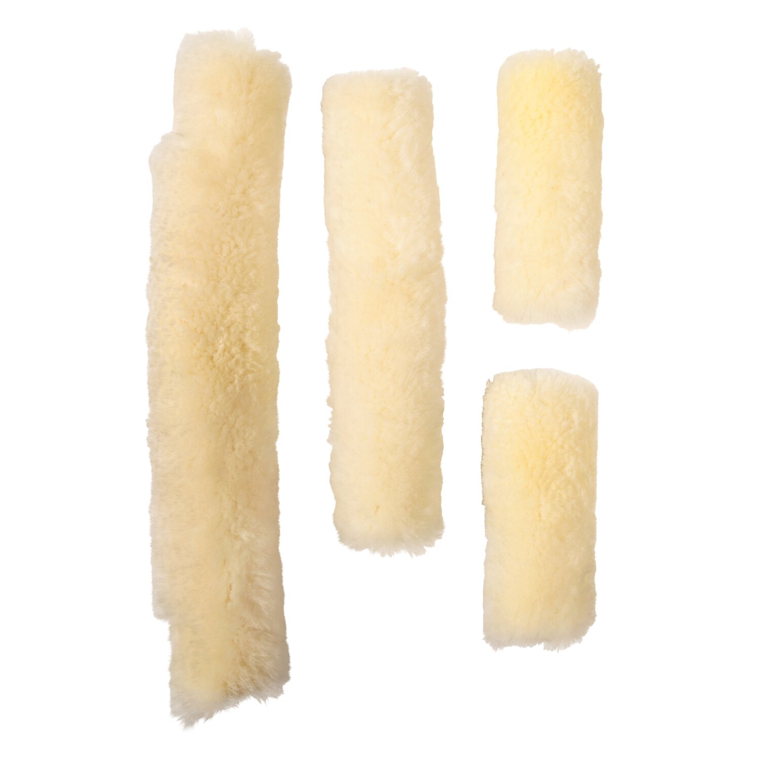 Loesdau Lammfell-Set Halfter  - natur - Minishetty