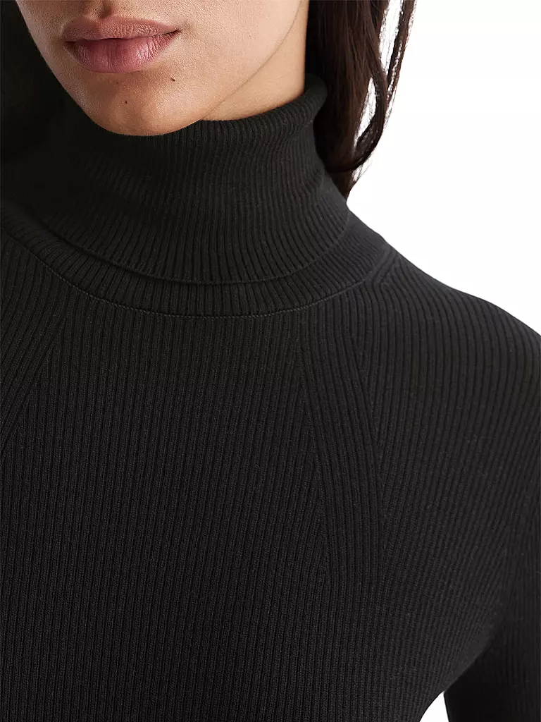 MARC O'POLO Rollkragenpullover schwarz