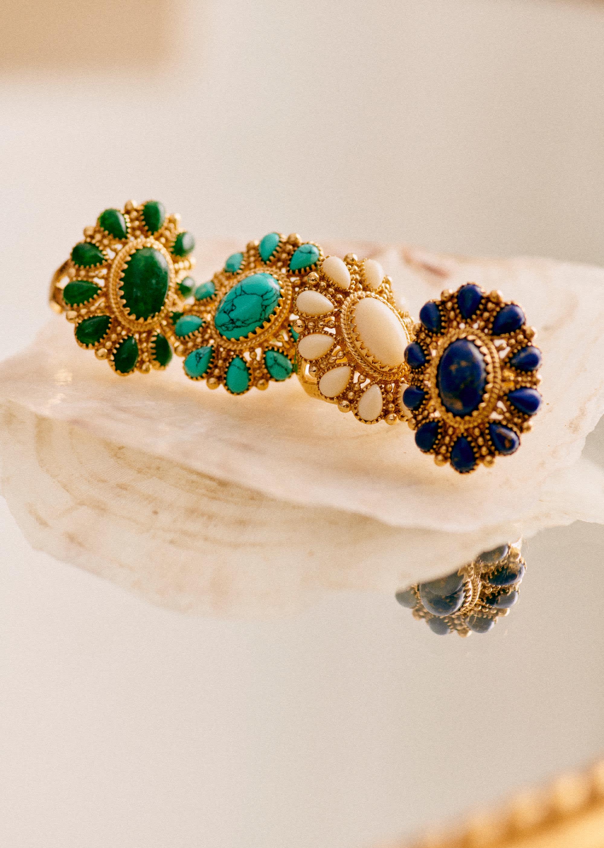Bague Taylor - Ecru - E-SHOP/BIJOUX Bracelets & Bagues 5905870