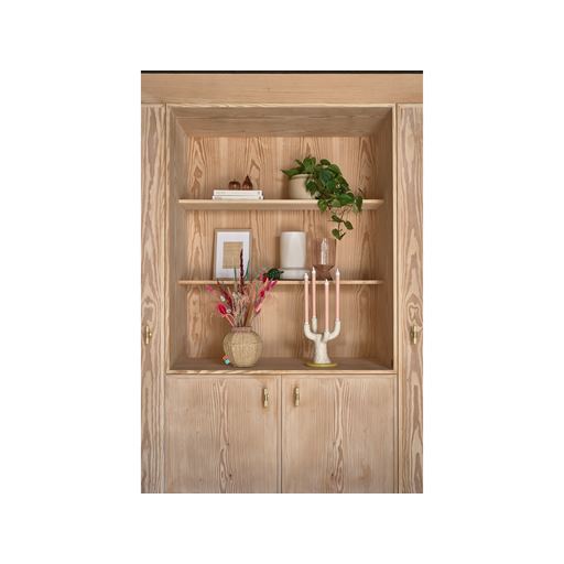 Villa Collection Styles Lysestage, Gul/ Hvid
