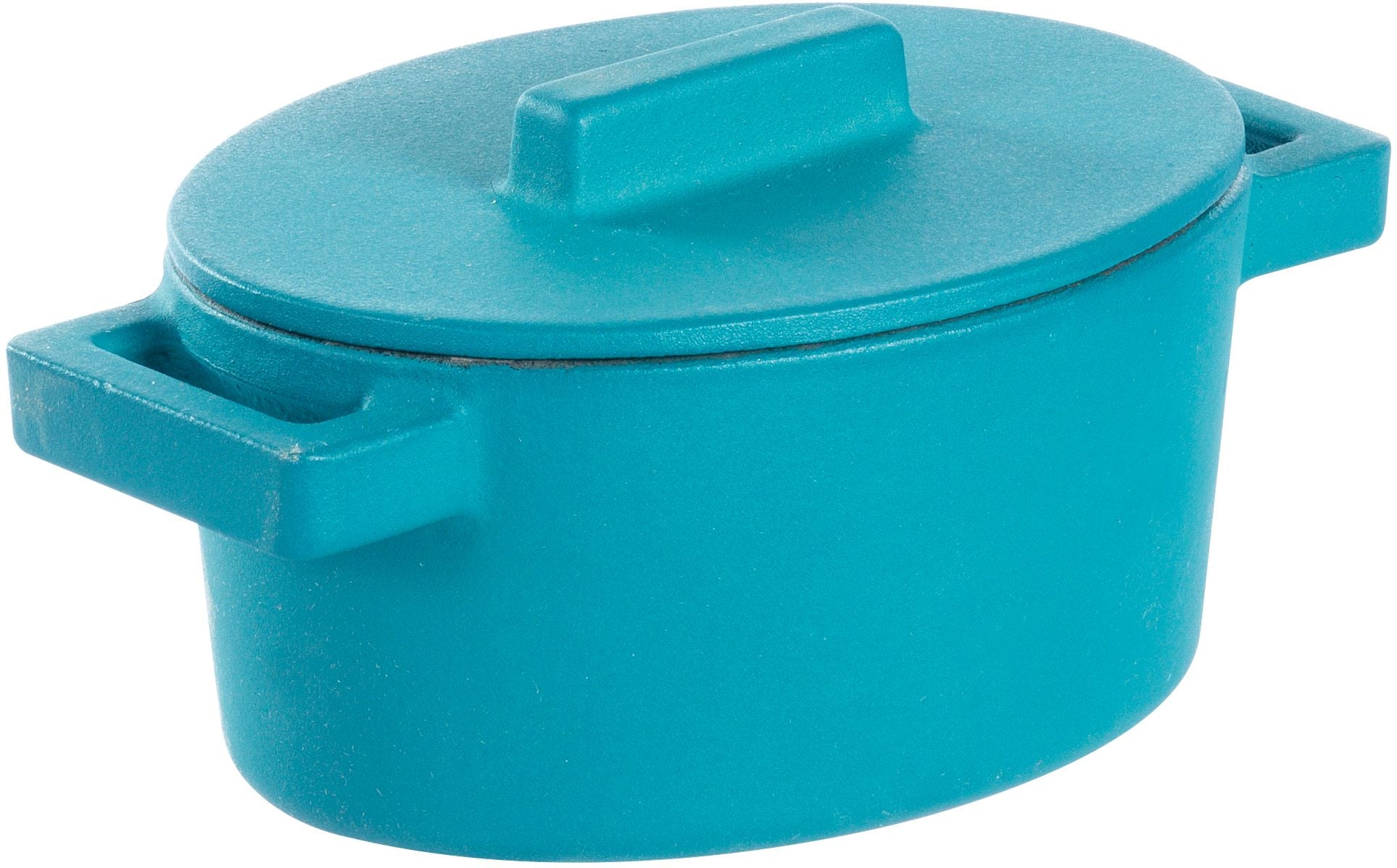 Braadpan Blauw 13 cm x 10 cm incl deksel - Sambonet