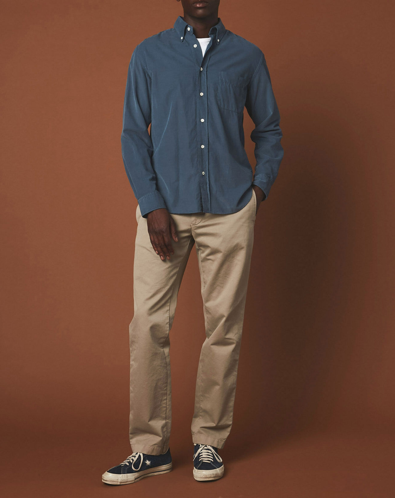 Hartford Chemise en Velours Milleraies regular Pitt Pat raf
