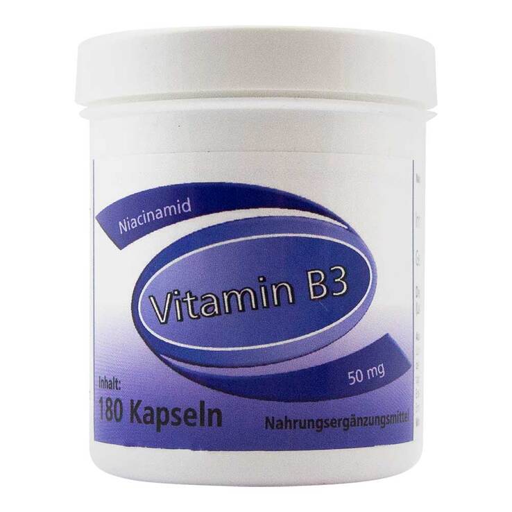 Vitamin B3 Niacinamid 50 mg Gerimed Kapseln, 180 St