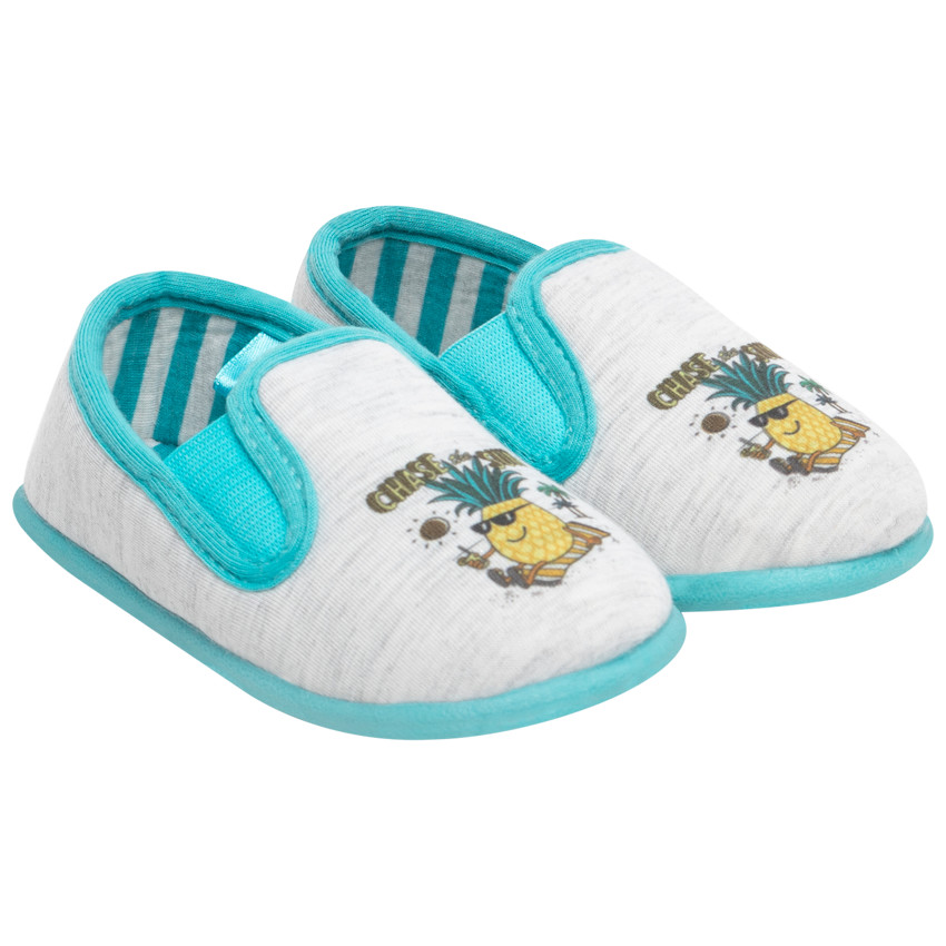 Chaussons bas motif ananas pour bébé garçon