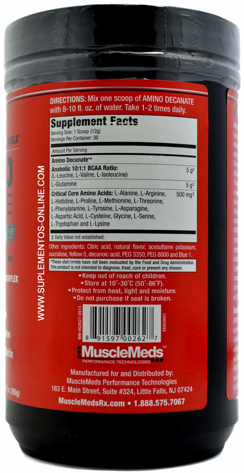 MuscleMeds Amino Decanato 360 g