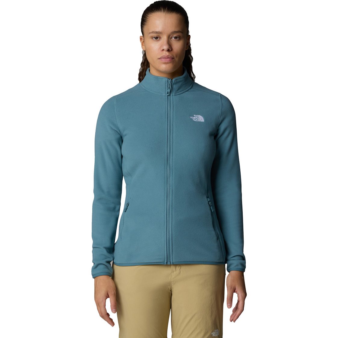 The North Face® 100 Glacier Fleecejacke Damen stormy blue