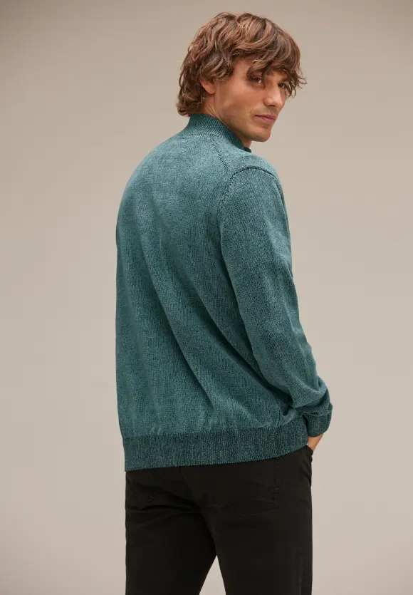 Softe Strickjacke - turquoise green