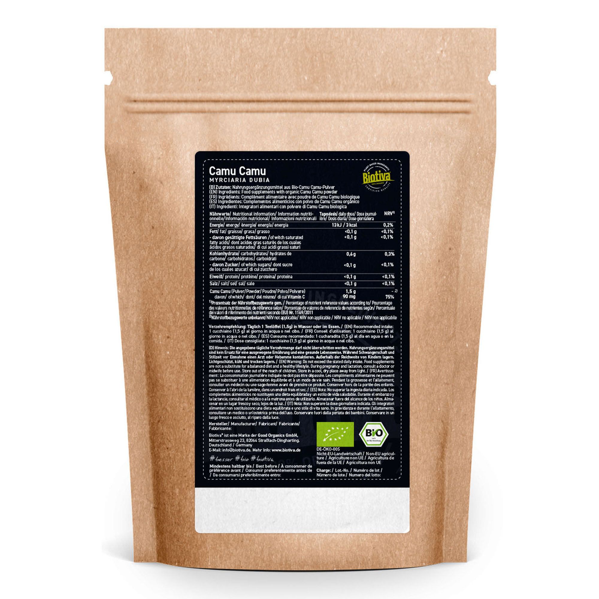 Biotiva Camu Camu Pulver Bio