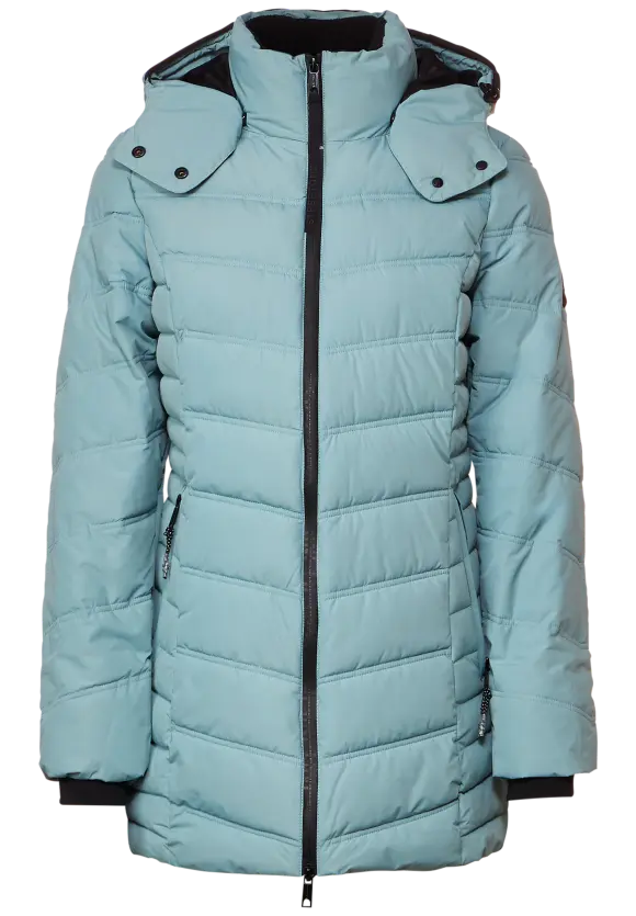 Steppmantel mit Beschichtung - polar mint