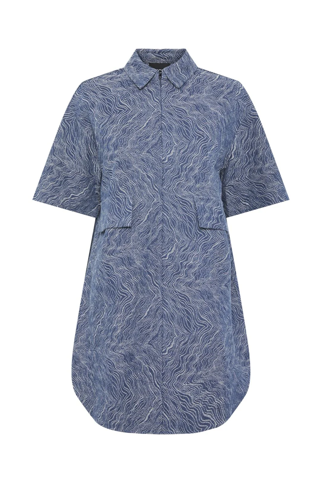Pieces Pcjennifer Ss Short Denim Shirt Dres
