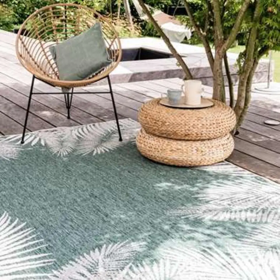 Eva Interior Buiten vloerkleed - Leaf - Groen - 160x230 cm
