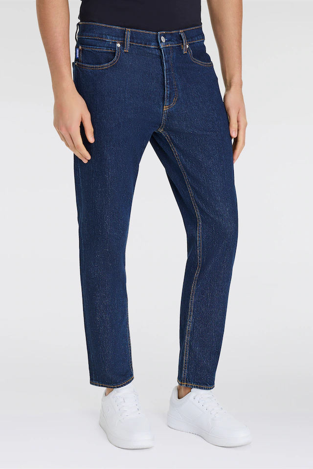 HUGO Blue Tapered-fit-Jeans »Brody« mit Stone-washed-Finish