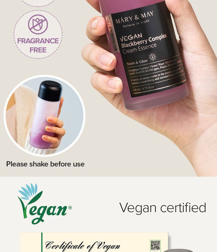 Mary&May - Vegan Blackberry Complex Cream Essence Duo Set