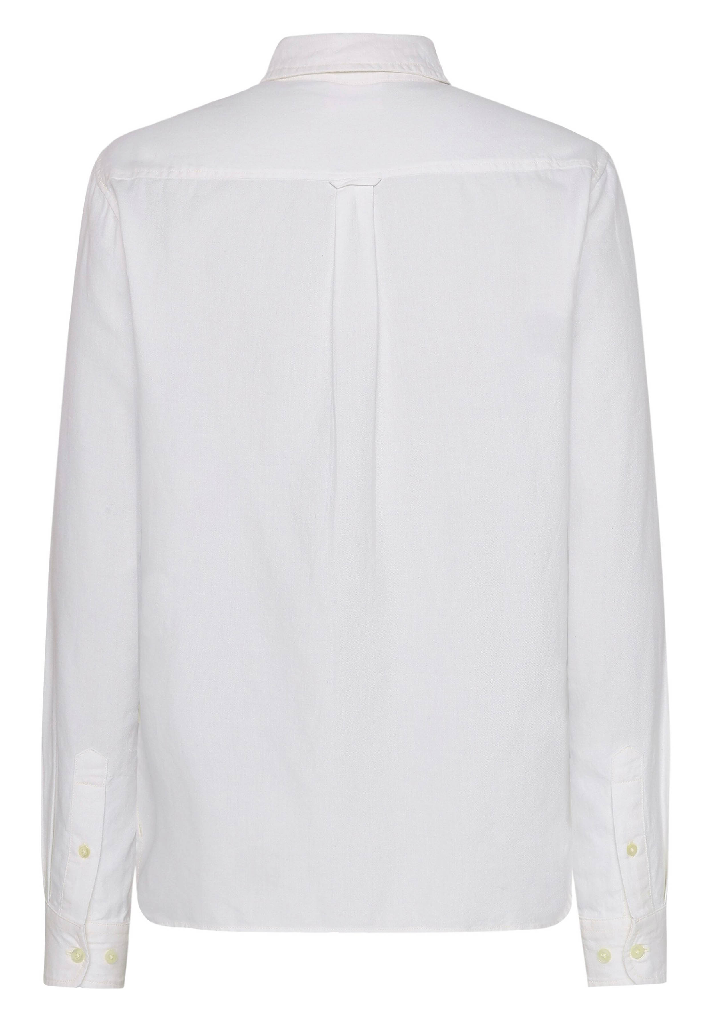 Knowledge Cotton Apparel Flanellhemd Light Twill Shirt Egret