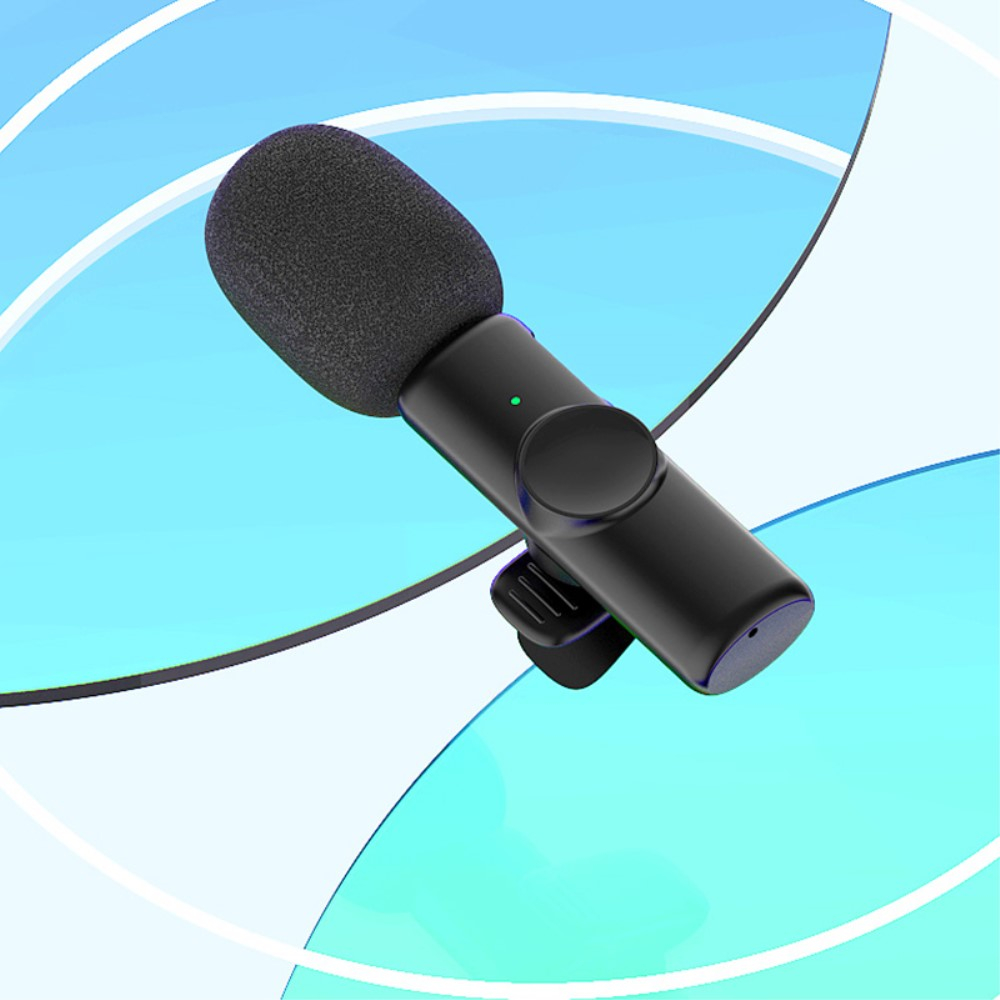 Kabelloses 360° Lavalier Mikrofon für iPhone / iPad mit Lightning Anschluss   Rauschunterdrückung für Livestreams / Interview / Podcast