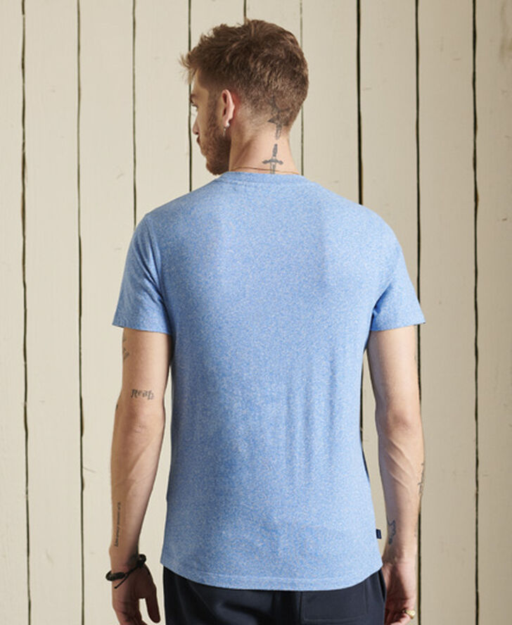 Superdry VINTAGE LOGO EMB TEE Fresh blue grit