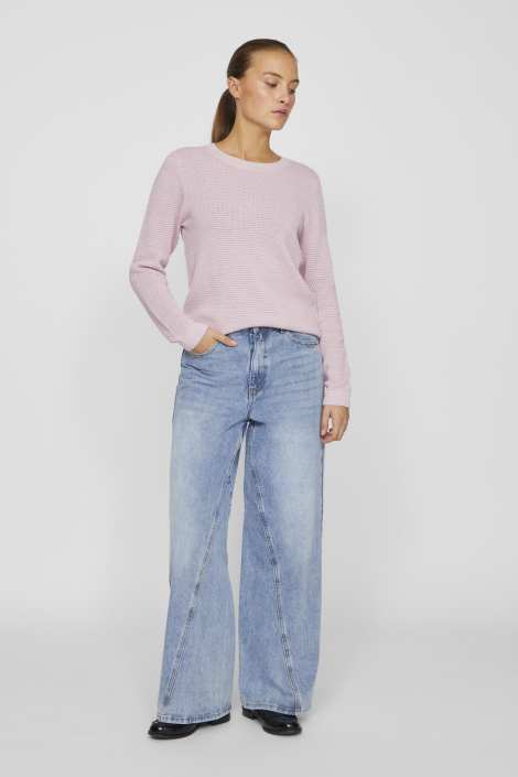 Vila roze dames trui