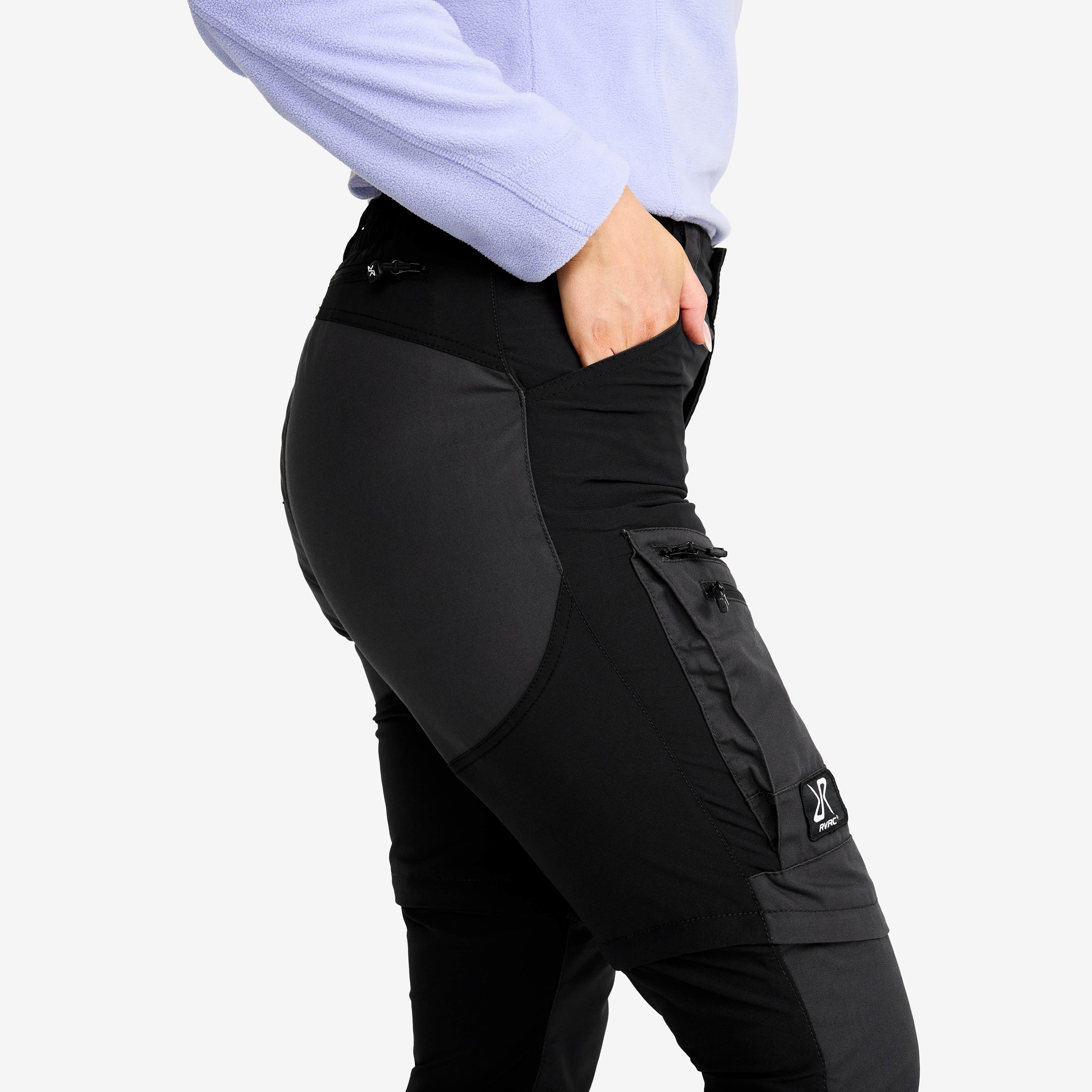 RVRC GP Pro Zip-off Pants Dame Jetblack