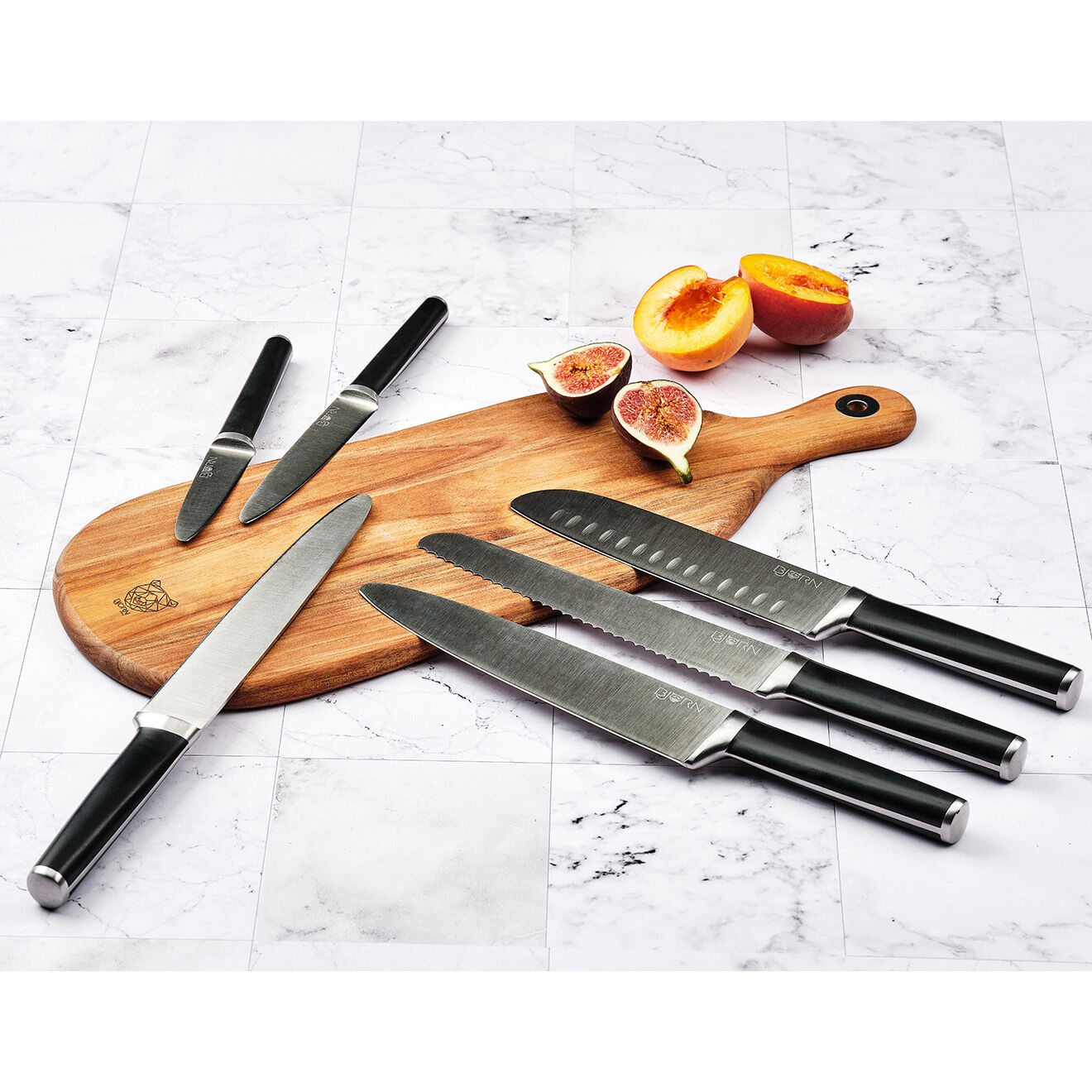 Bjorn 6 Couteaux de cuisine Jona inox mat