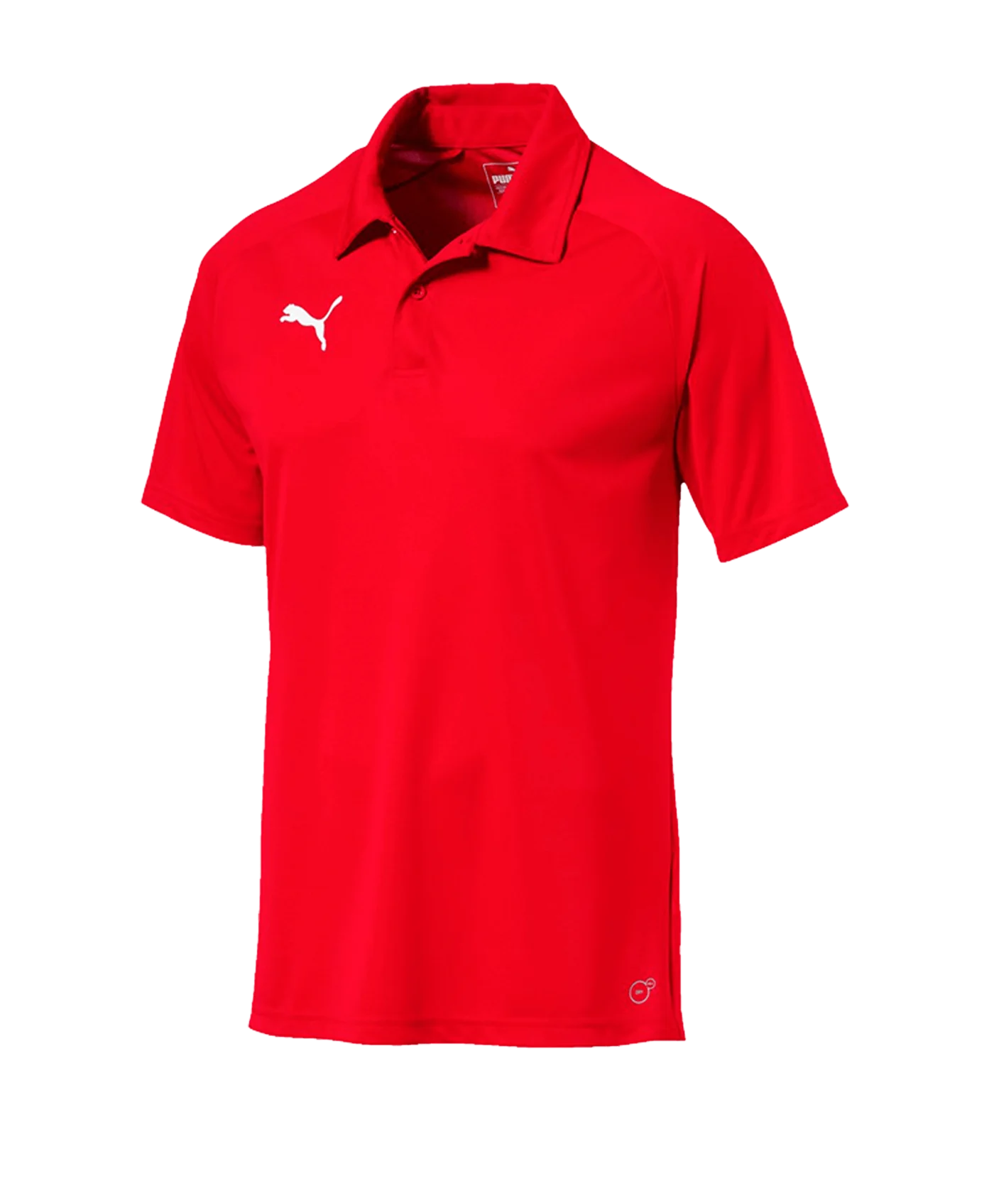 PUMA LIGA Sideline Poloshirt Rot Weiss F01