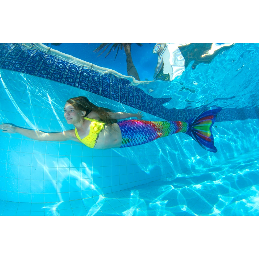 XTREM Toys and Sports - FIN FUN Meerjungfrau Mermaidens Original Gr. Adult XS, Rainbow Reef