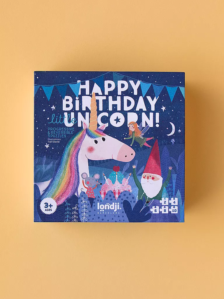 LONDJI Puzzle HAPPY BIRTHDAY UNICORN bunt