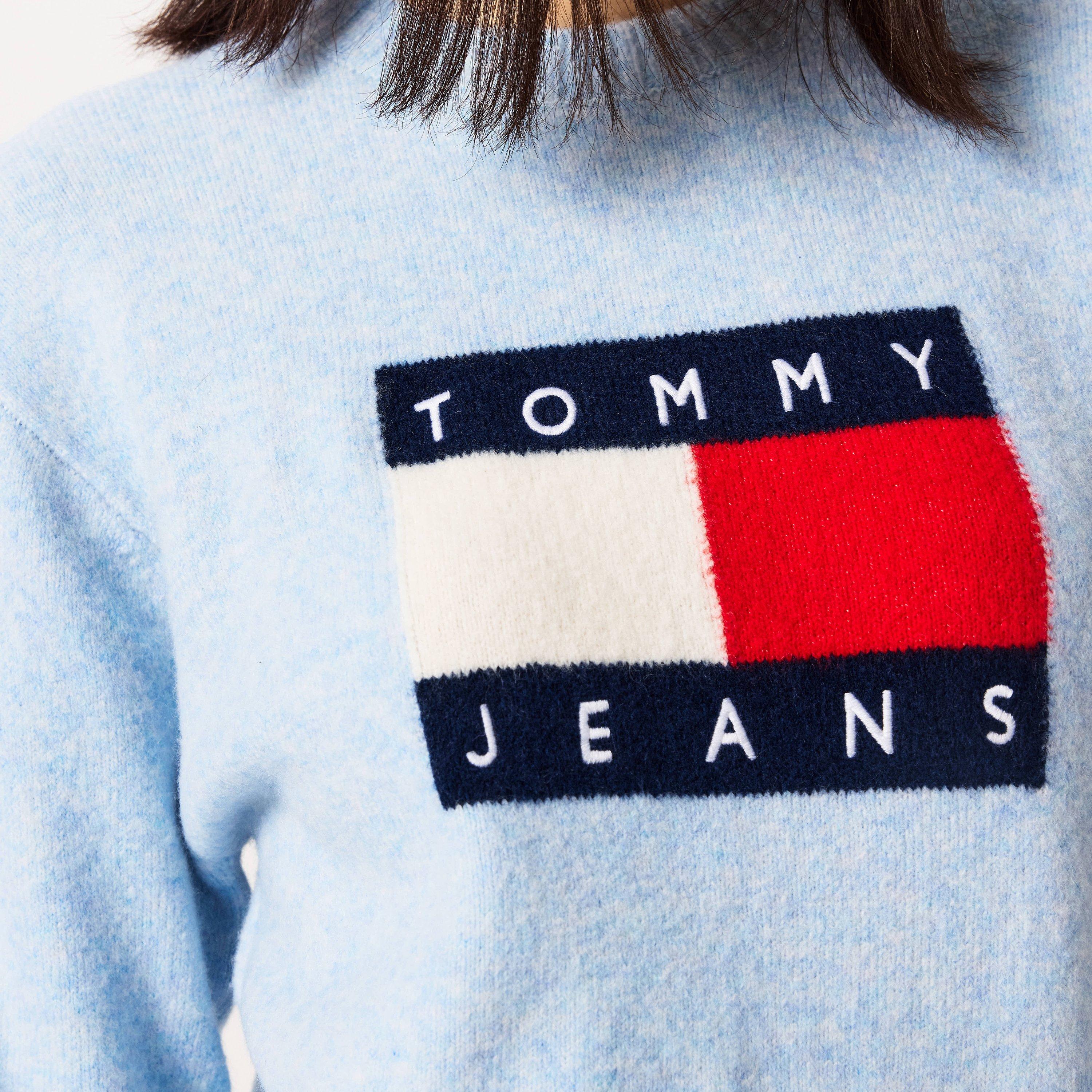 Tommy Jeans Melange Flag Pull Over Sweater