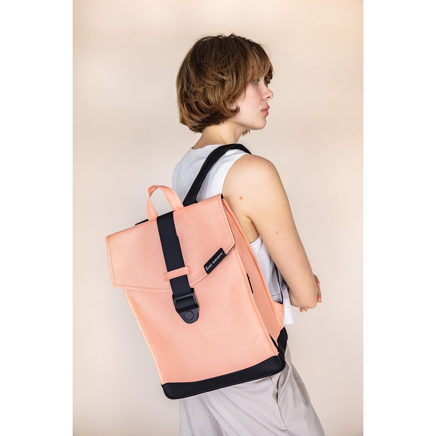 Bold Banana Envelope Backpack peach panther
