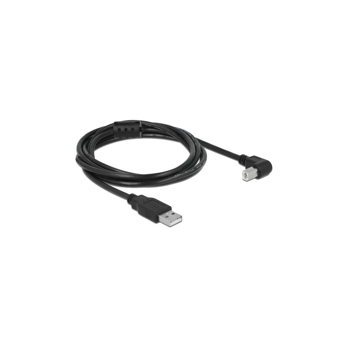 Delock-kabel USB 2.0 Type-A-kontakt> USB 2.0 Type-B-kontakt vinklet 2