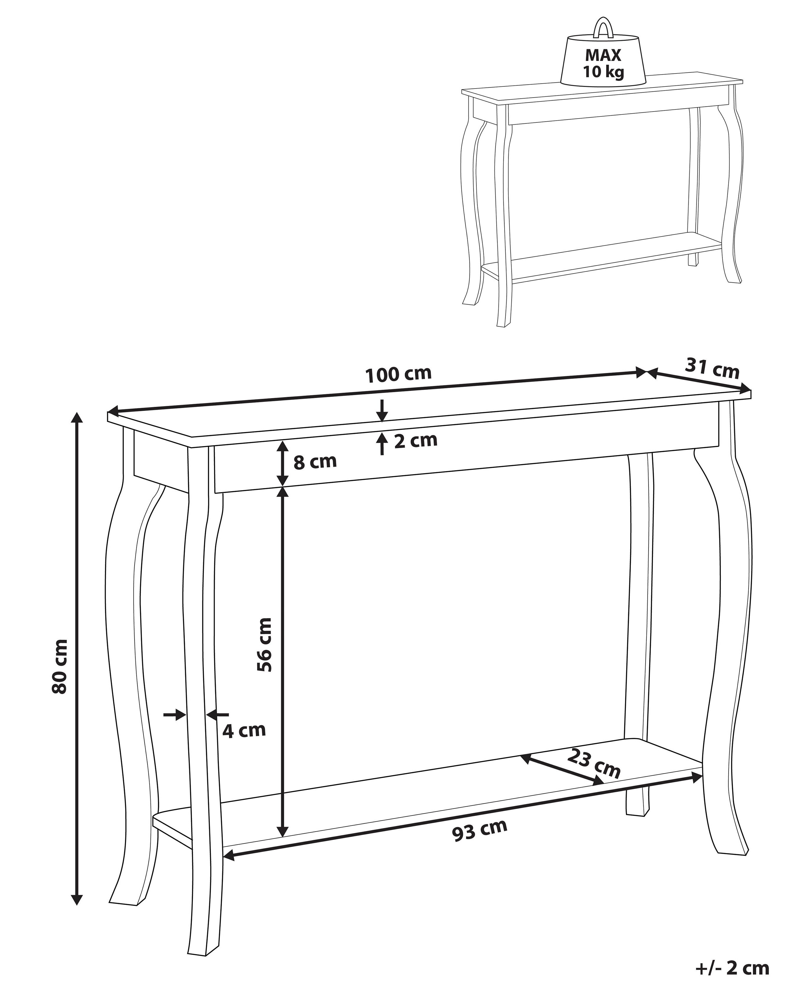Sidetable HARTFORD Zwart
