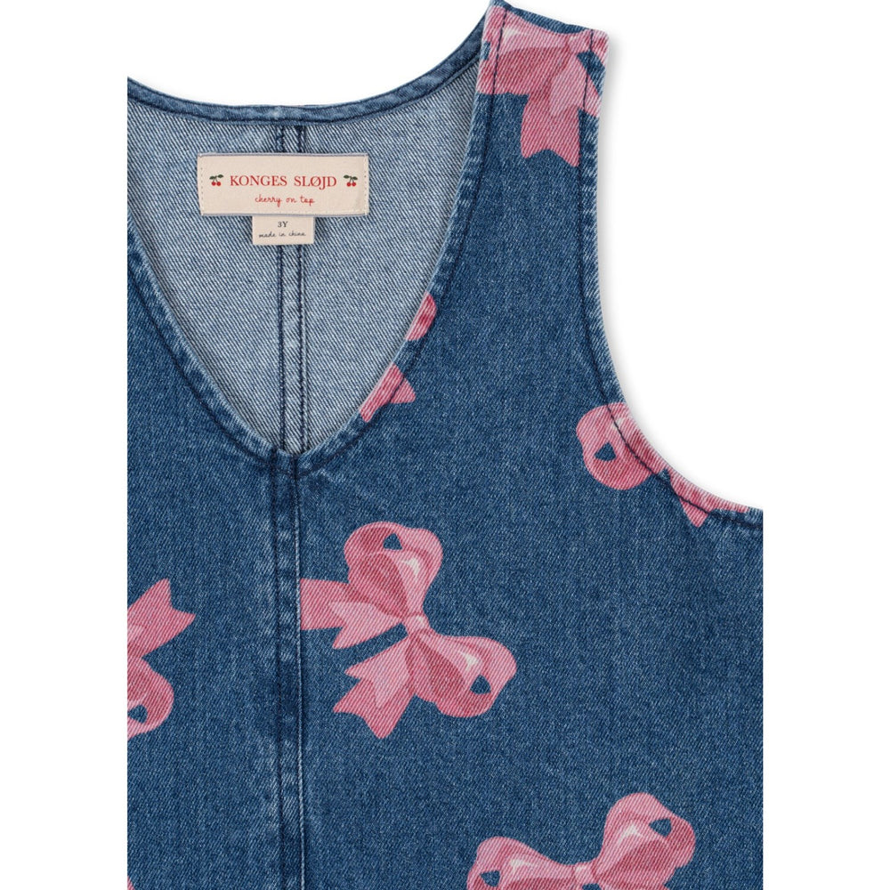 Køb Konges Sløjd Bella Sløjfe Magot Kjole Denim GOTS