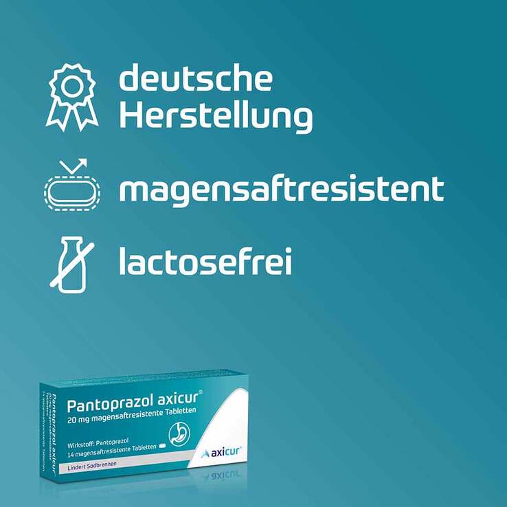 Pantoprazol axicur®  20 mg Tabletten  , 7 St