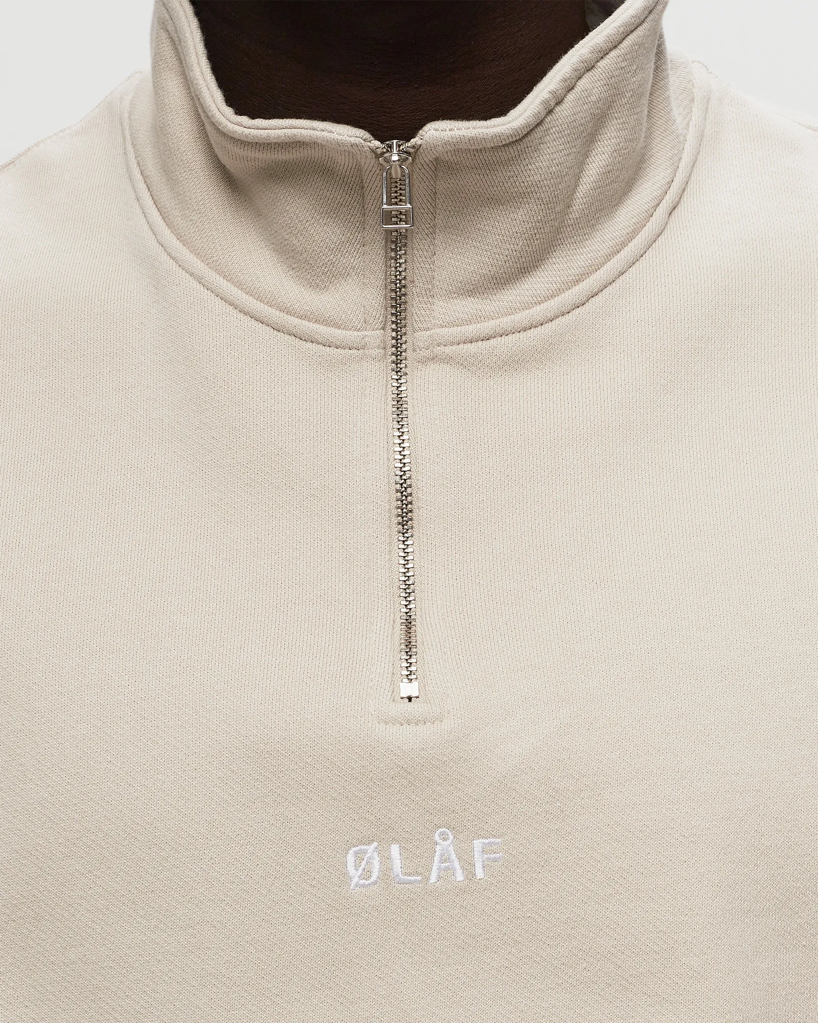 ØLÅF BLOCK ZIP MOCK