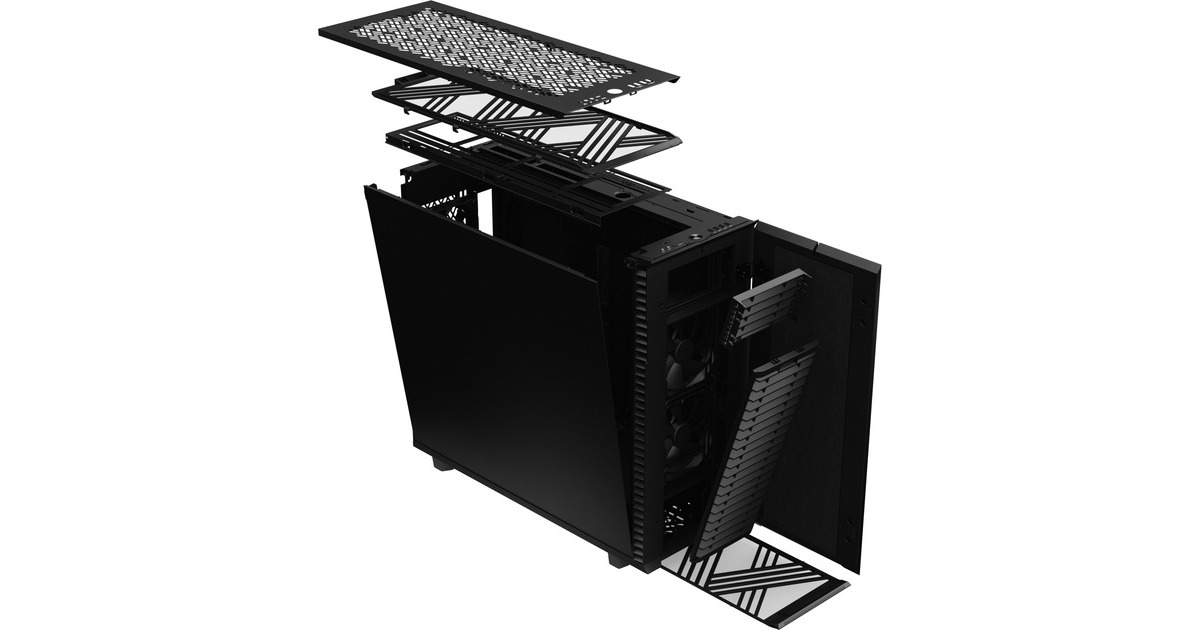 Fractal DesignDefine 7 XL big tower behuizing  (Zwart | 4x USB-A | 1x USB-C)