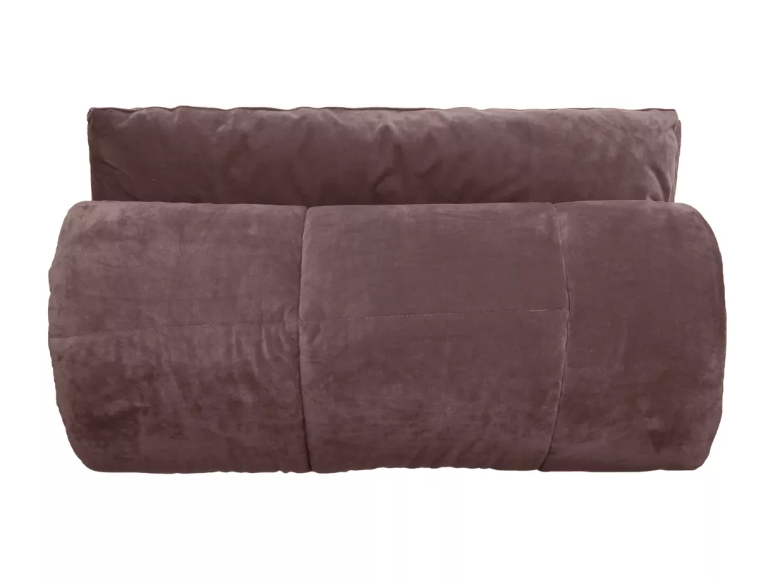 Couvre-lit 180x240 moki en velours de polyester piquage carreau Bison