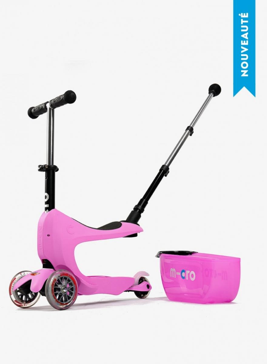 Trottinette mini2go deluxe plus rose