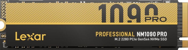 Lexar - NM1090 Pro - SSD - 1000 GB - NVMe, Leessnelheid tot 14.000 MB/s, Schrijfsnelheid tot 10.000 MB/s