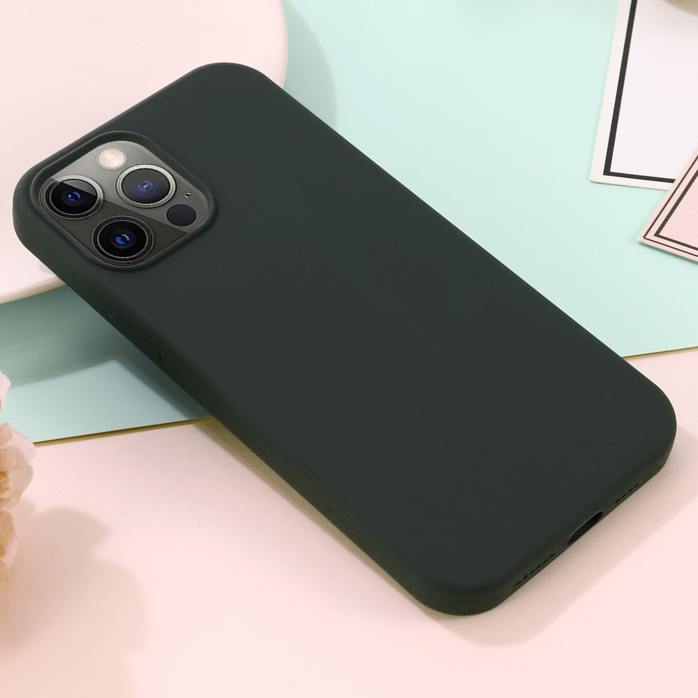 iPhone 15 Pro Max MagSafe Silikon Case Hülle - Dunkelgrün