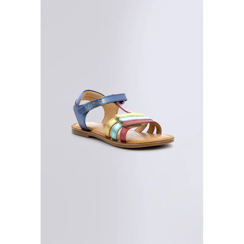 DIAMANTO MARINE METAL MULTICOLOR SANDALES Cuir Fille