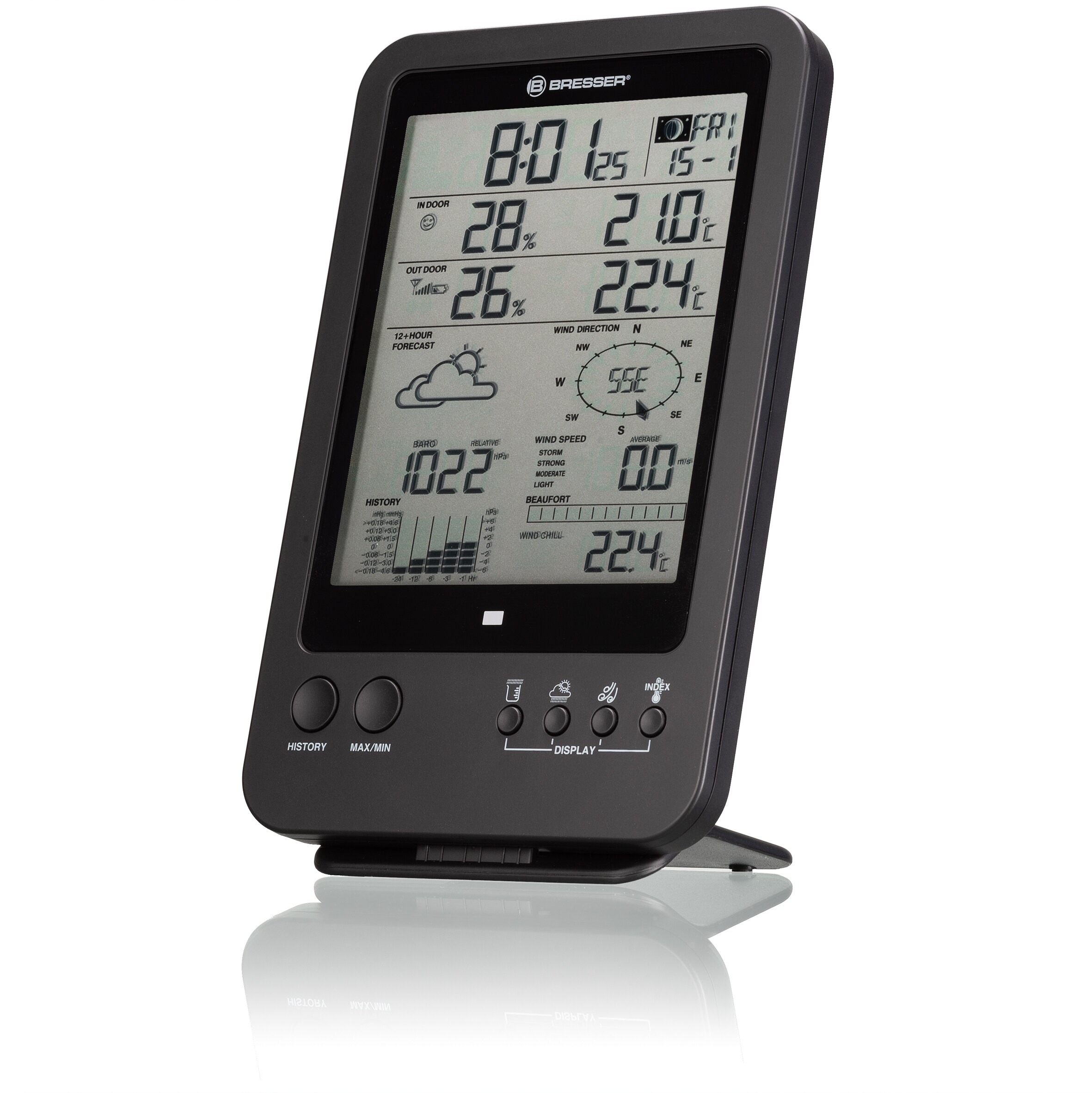 BRESSER 5-in-1-Wetterstation inkl. zusätzlicher Basisstation