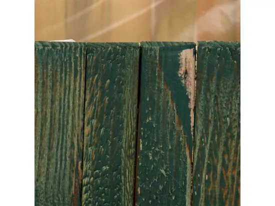 Ensemble de 2 paniers carrés en bois verts