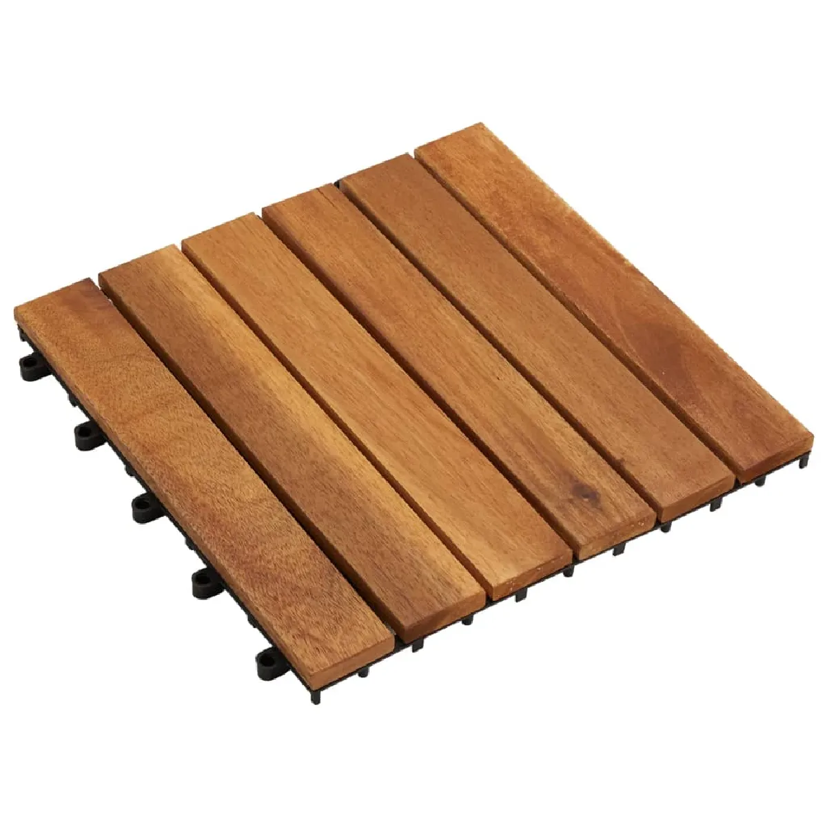 vidaXL Carreaux de terrasse - Acacia 30x30 cm