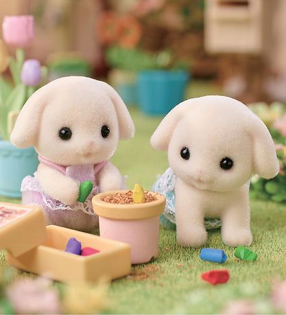 Sølvanian Families - Flora Rabbit Twins - 5737