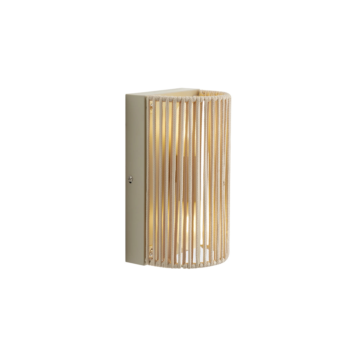 QAZQA Japandi wandlamp beige IP44 - Jayla
