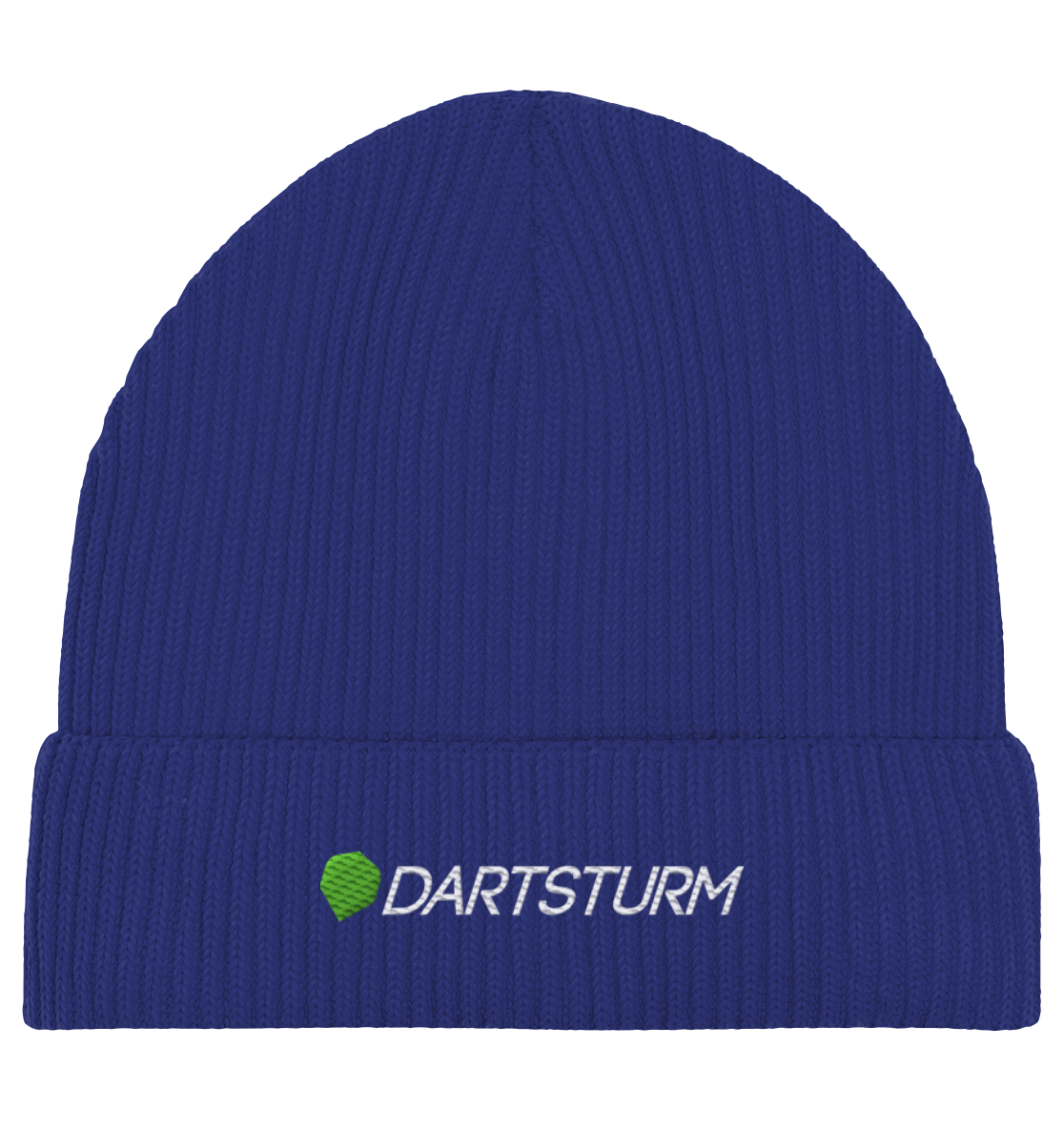 DartSturm - Logo Weiß Fisherman Beanie