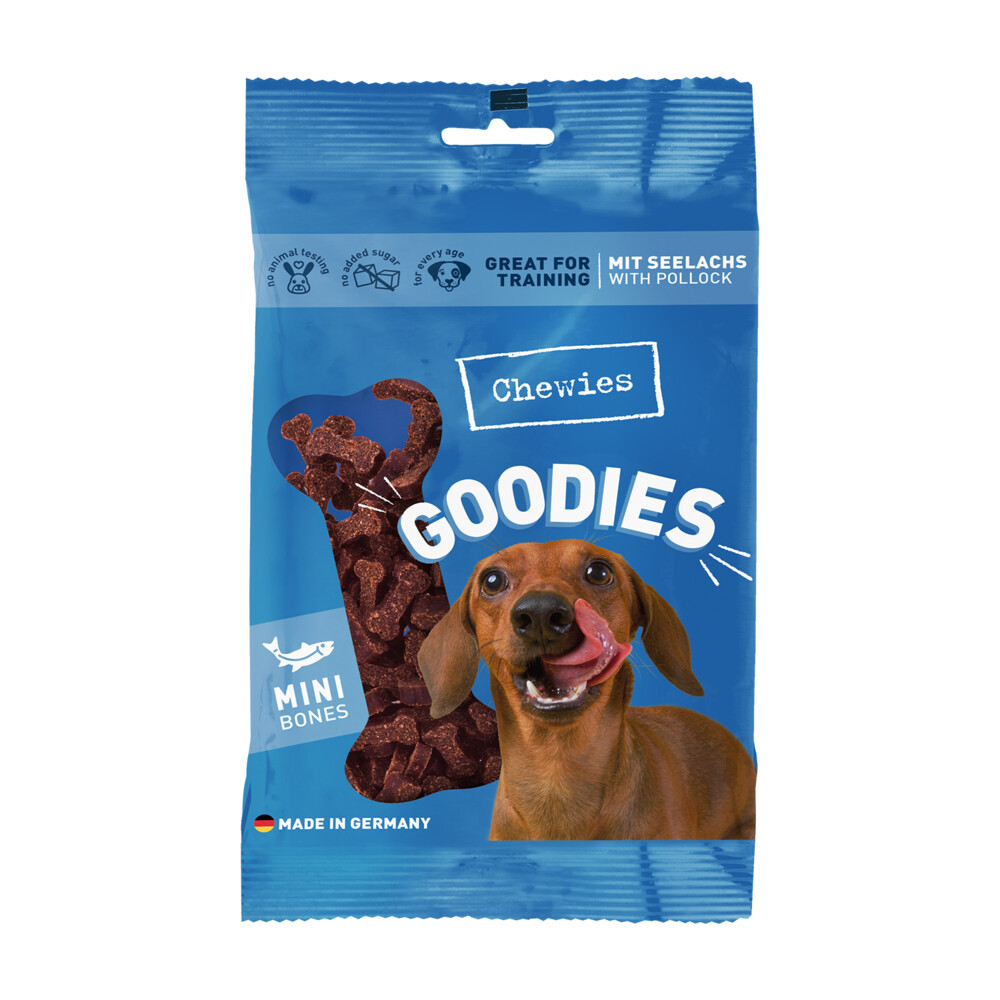 Chewies Goodies Hondensnacks Mini Koolvis125 gr