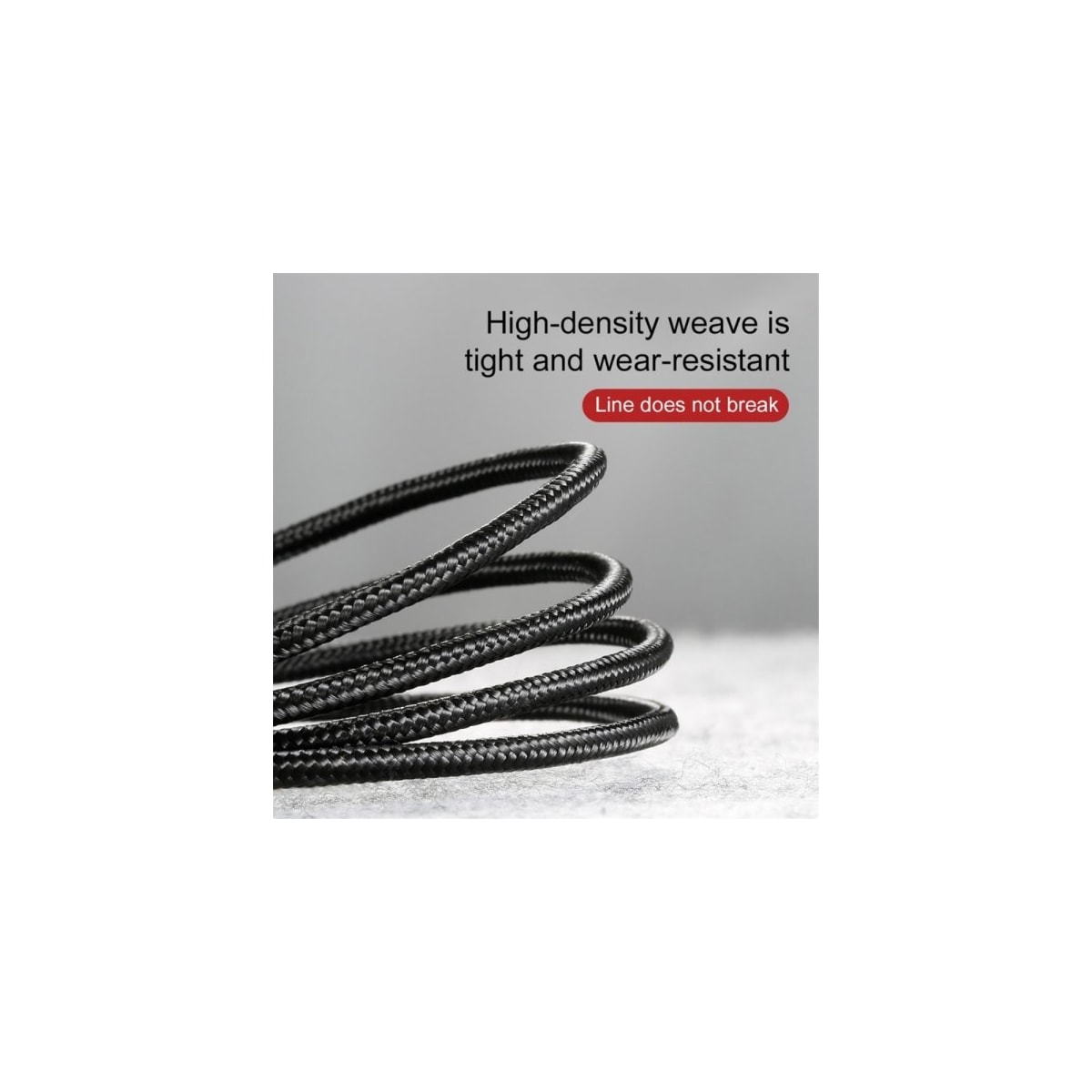 Baseus Kabel Cafule Cable USB-A/USB-C 3m Grå Svart